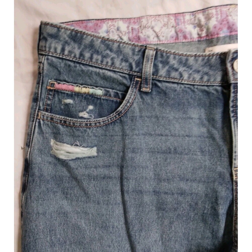 Hollister Low-Rise Baggy Jeans Blue Med Wash Wide Leg Boho Preppy Women's 16 33 - Picture 4 of 16